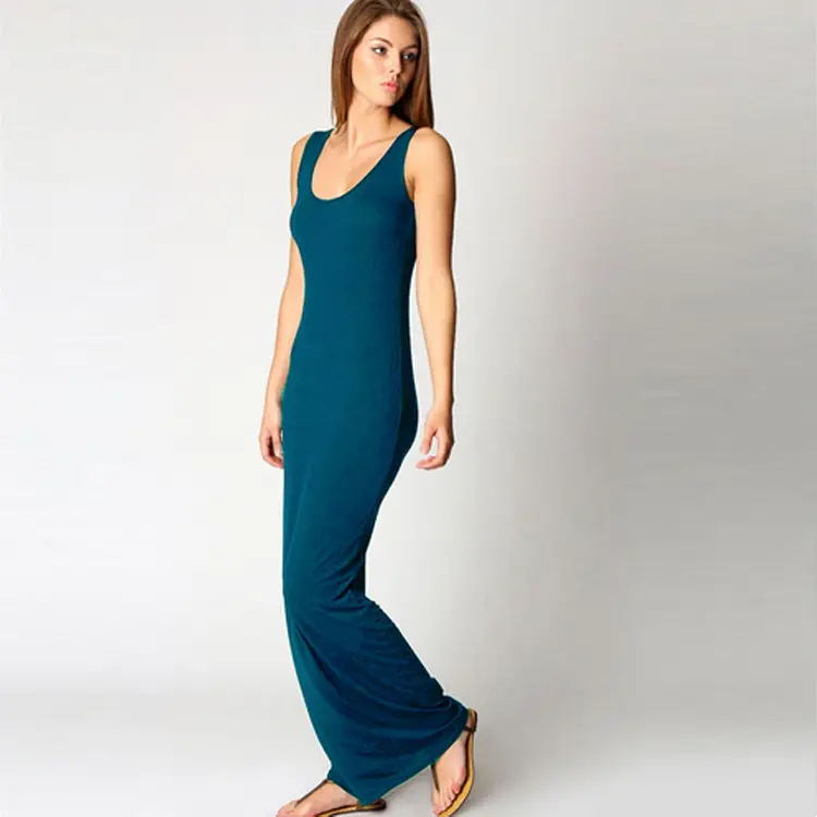 2025 Summer Casual Women's Long Skirt Vest Long Sleeveless Dress Brown — feature 19