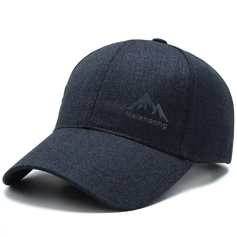 Men's Navy Blue Baseball Cap with Logo