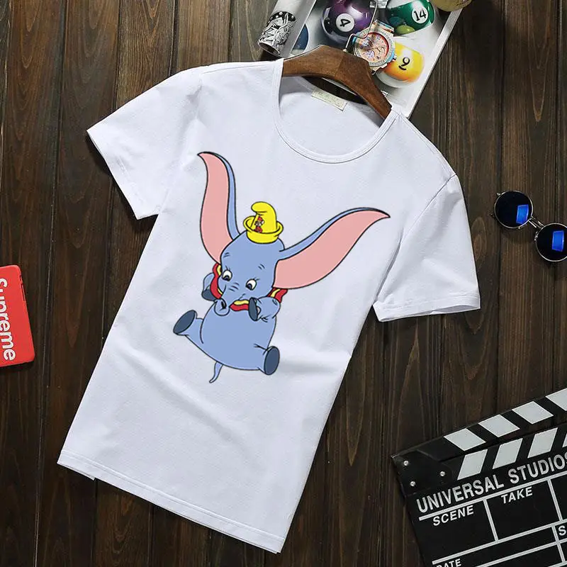 Aliexpress Dumbo T-Shirt Black Cotton Unisex 2024 - Image 8