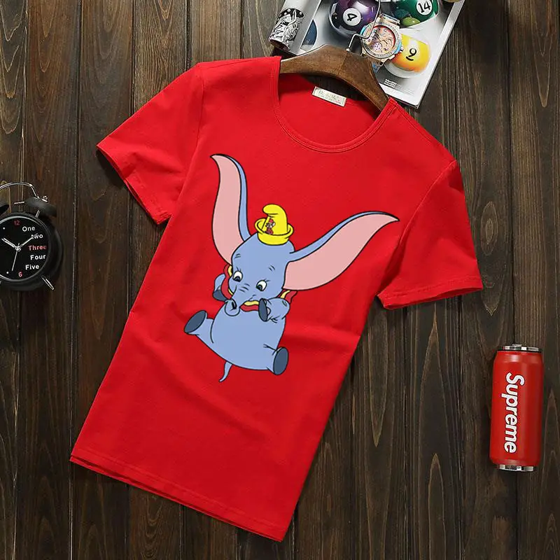 Aliexpress Dumbo T-Shirt Black Cotton Unisex 2024 - Image 2