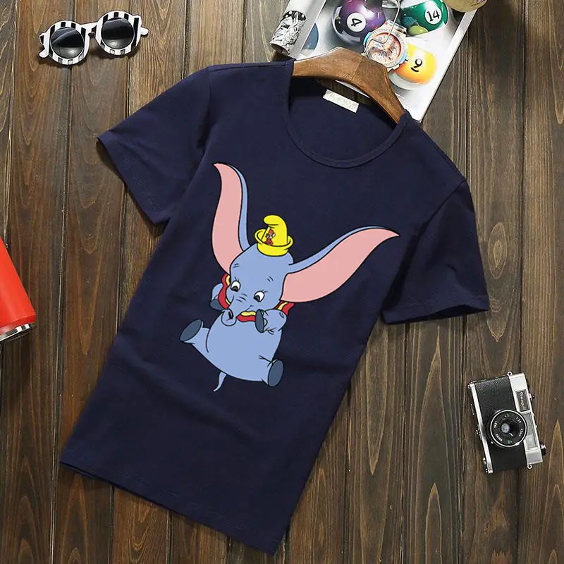 Aliexpress Dumbo T-Shirt Black Cotton Unisex 2024 - Image 5