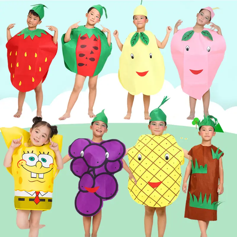 Kids Fruit Suit Purple Eggplant 125cm Height - Image 38