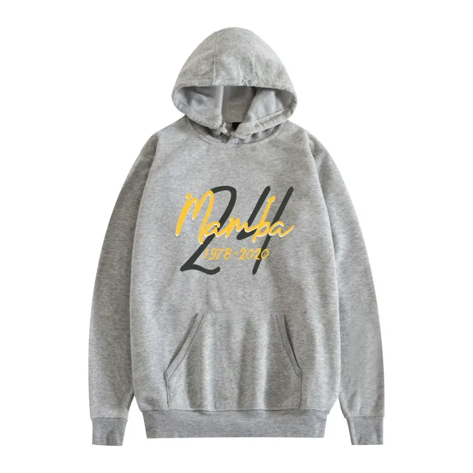 Men's Grey Hooded Hoodie with "Love Black Maize" Print - Image 21
