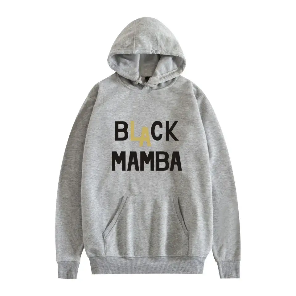 Men's Grey Hooded Hoodie with "Love Black Maize" Print - Image 15