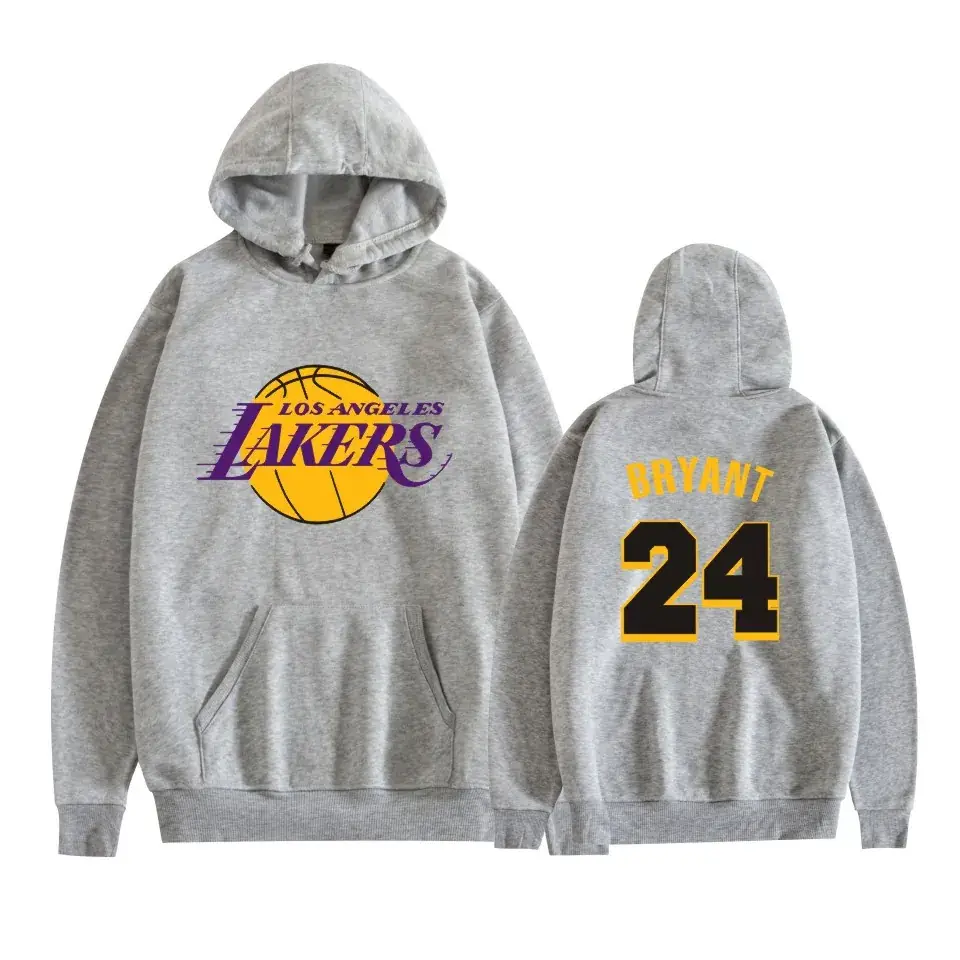 Men's Grey Hooded Hoodie with "Love Black Maize" Print - Image 27