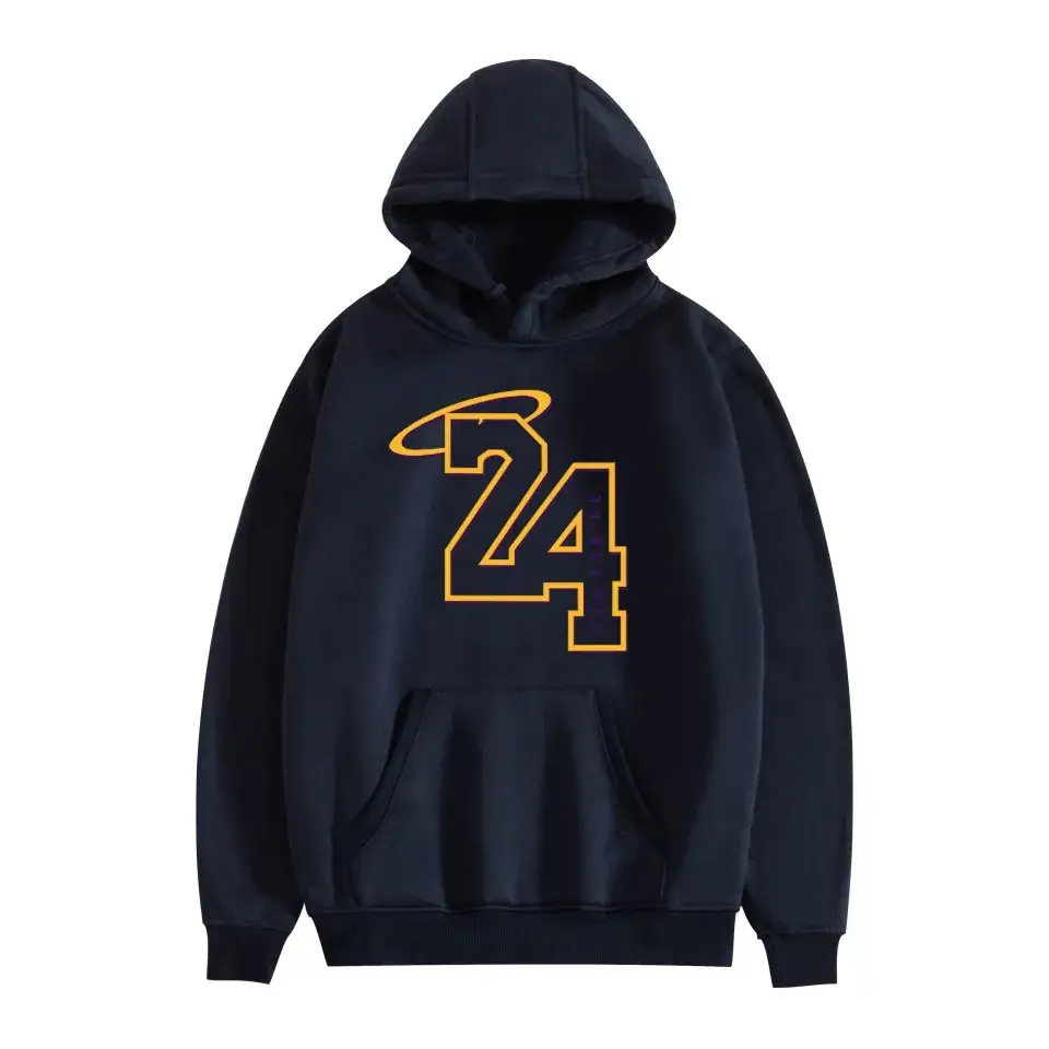 Men's Grey Hooded Hoodie with "Love Black Maize" Print - Image 4