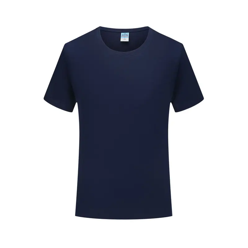 Men's Waist Couple T-Shirt Navy Blue Customizable - Image 6