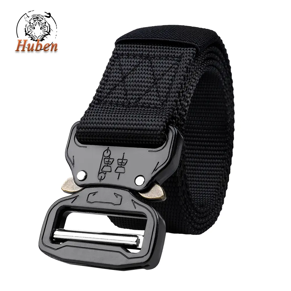 Men's Cobra Tactical Belt Gray Nylon 3.8" - Image 10