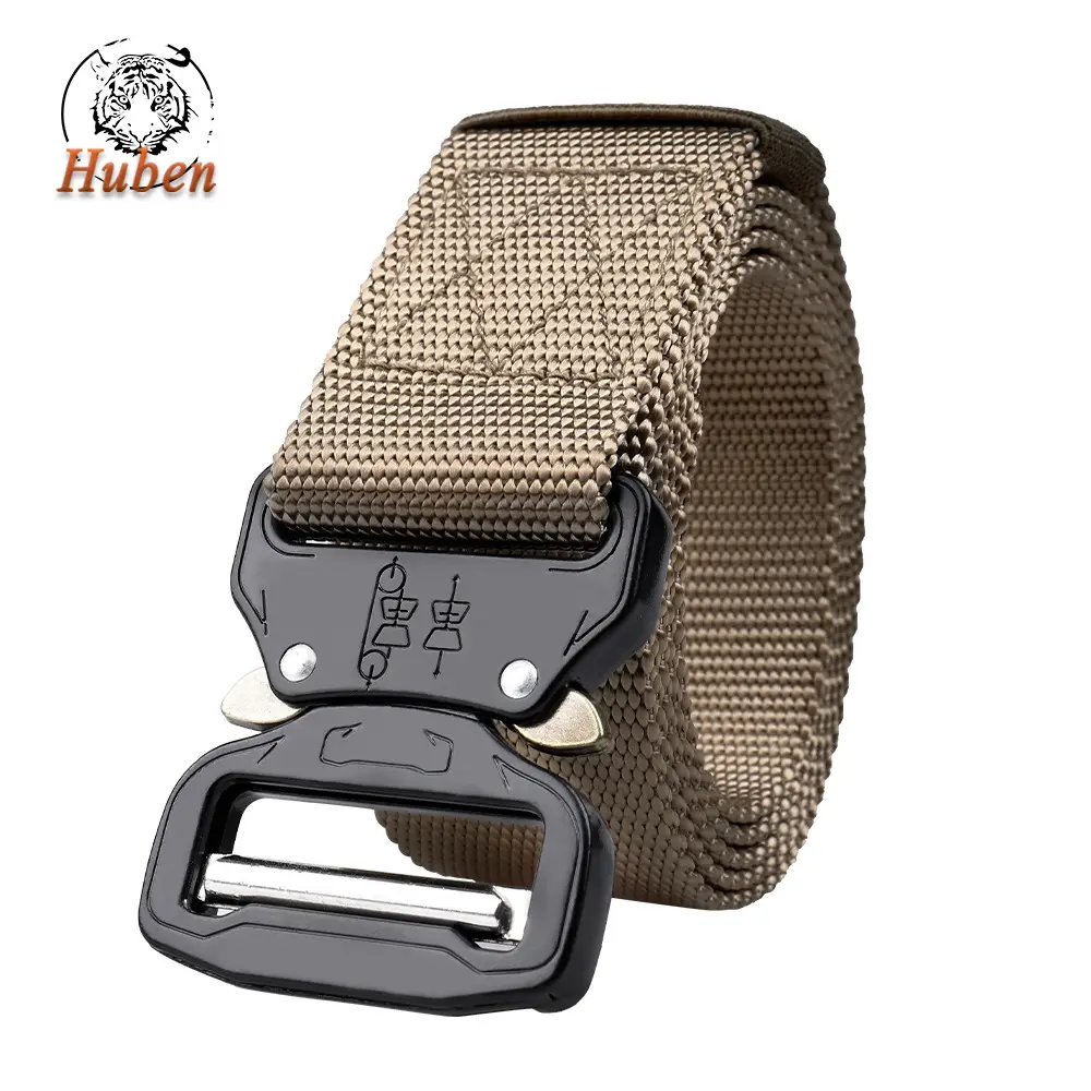 Men's Cobra Tactical Belt Gray Nylon 3.8" - Image 11