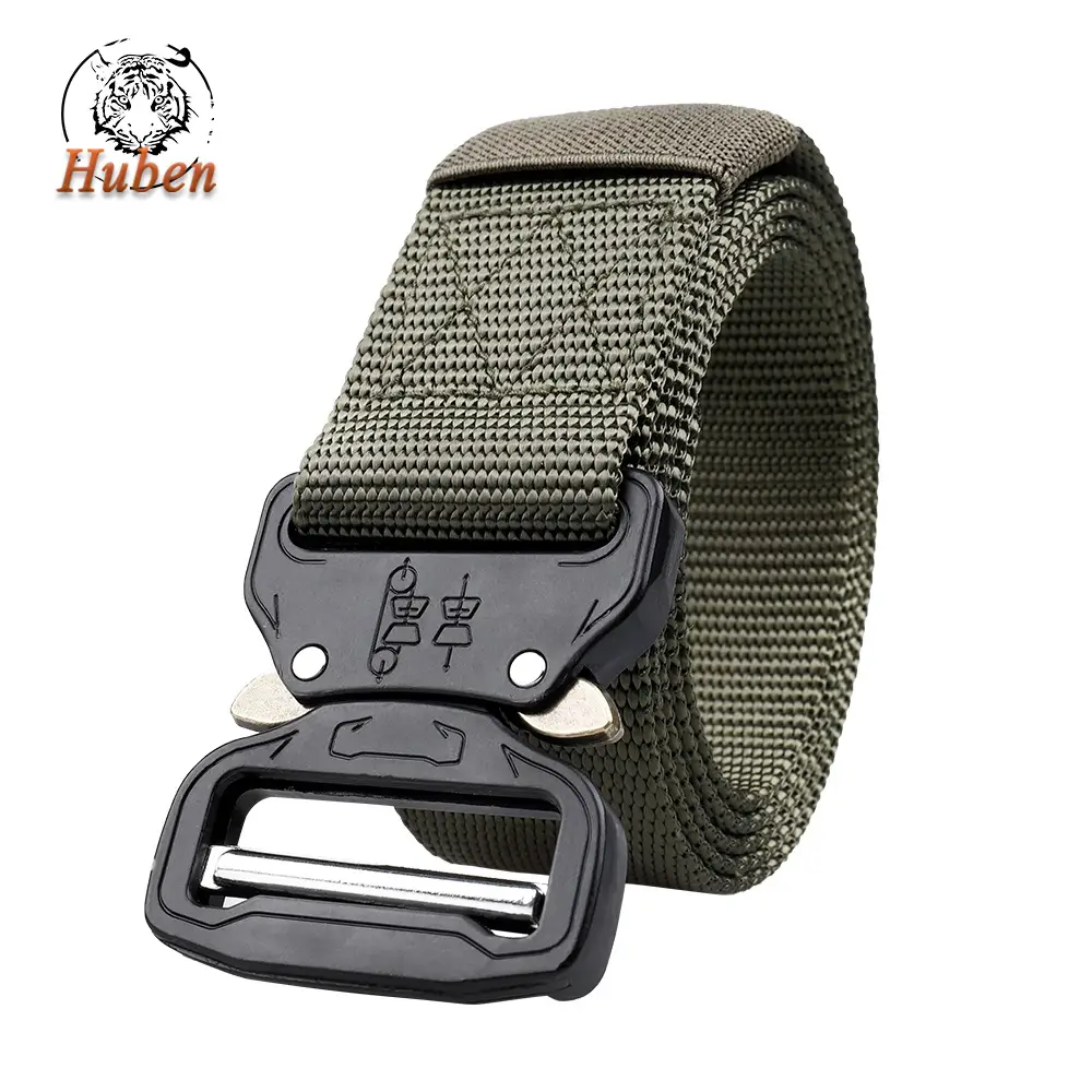 Men's Cobra Tactical Belt Gray Nylon 3.8"
