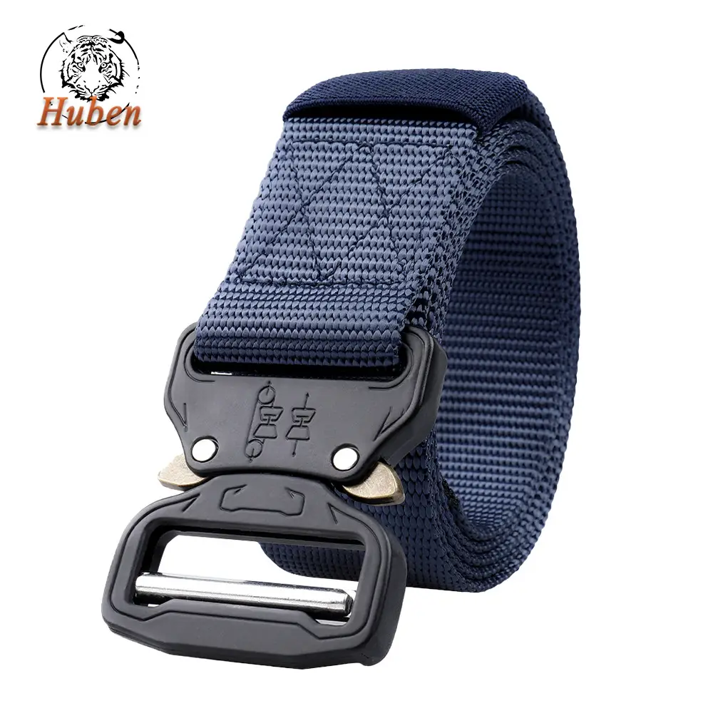 Men's Cobra Tactical Belt Gray Nylon 3.8" - Image 2