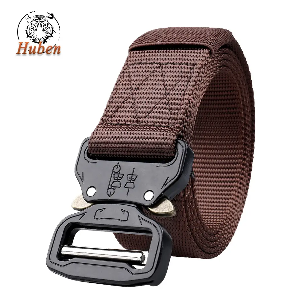 Men's Cobra Tactical Belt Gray Nylon 3.8" - Image 5