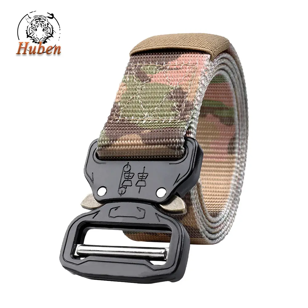 Men's Cobra Tactical Belt Gray Nylon 3.8" - Image 7