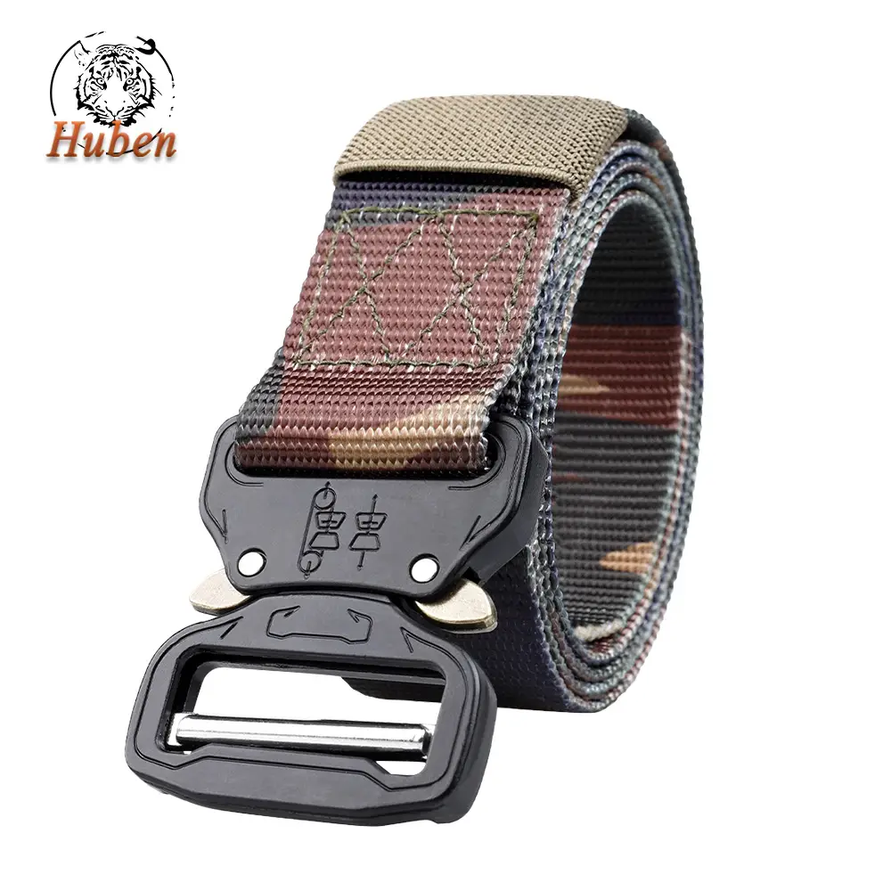 Men's Cobra Tactical Belt Gray Nylon 3.8" - Image 8