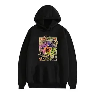 Anime Hooded Vests Gray with Jotaro Design — feature 7