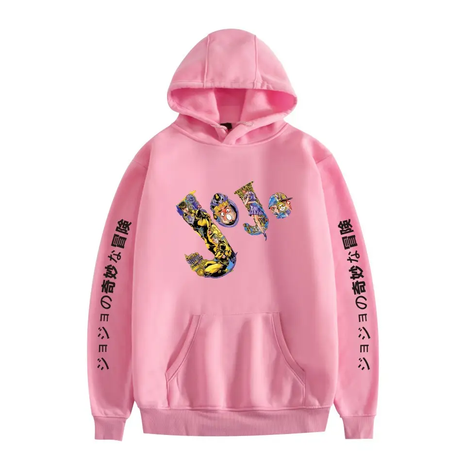 Anime Hooded Vests Gray with Jotaro Design - Image 10