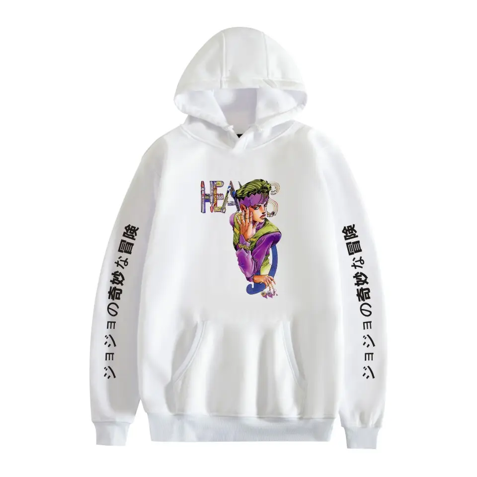 Anime Hooded Vests Gray with Jotaro Design - Image 19