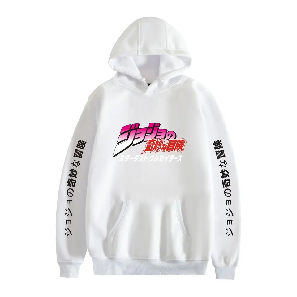 Anime Hooded Vests Gray with Jotaro Design - Image 25