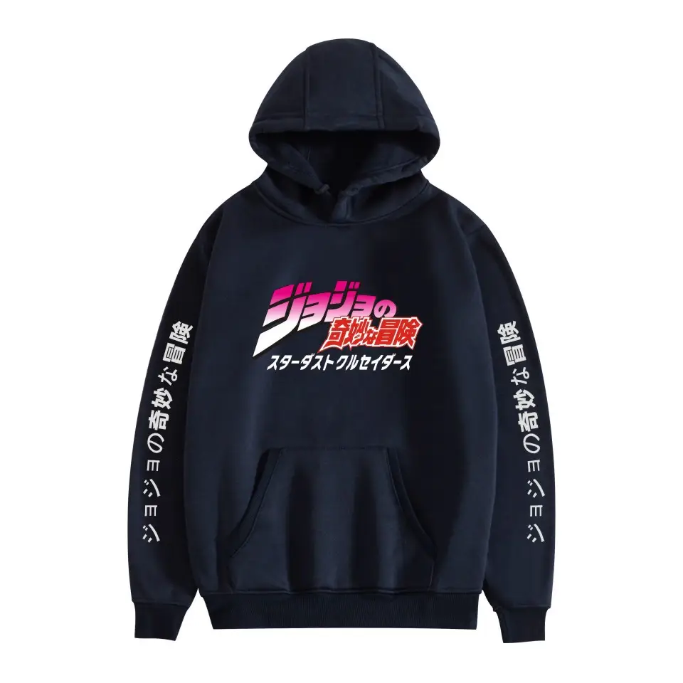Anime Hooded Vests Gray with Jotaro Design - Image 27