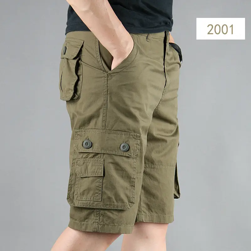 Men Gray Cargo Shorts 2001 Cotton Middle Fit - Image 83