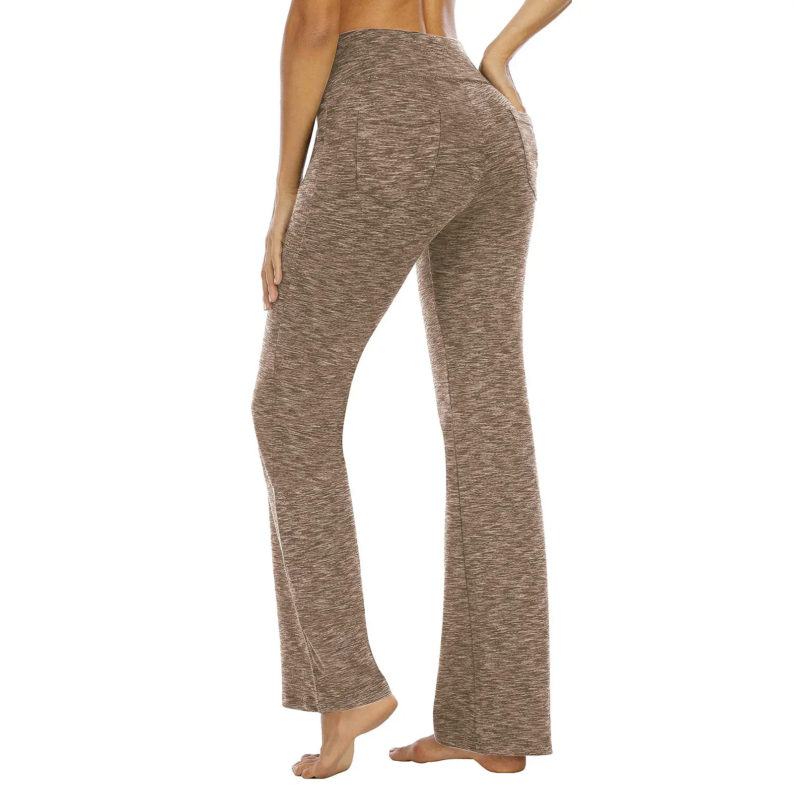 2023 Micro-Flared Wide Leg Pants High Waist Casual Red — feature 19