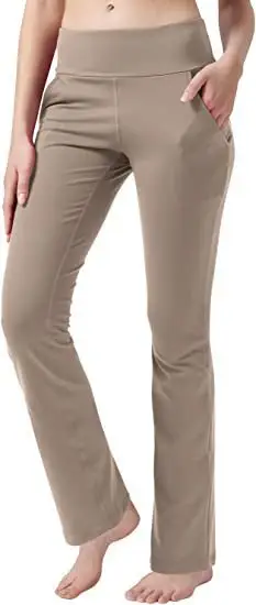 2023 Micro-Flared Wide Leg Pants High Waist Casual Red — feature 24