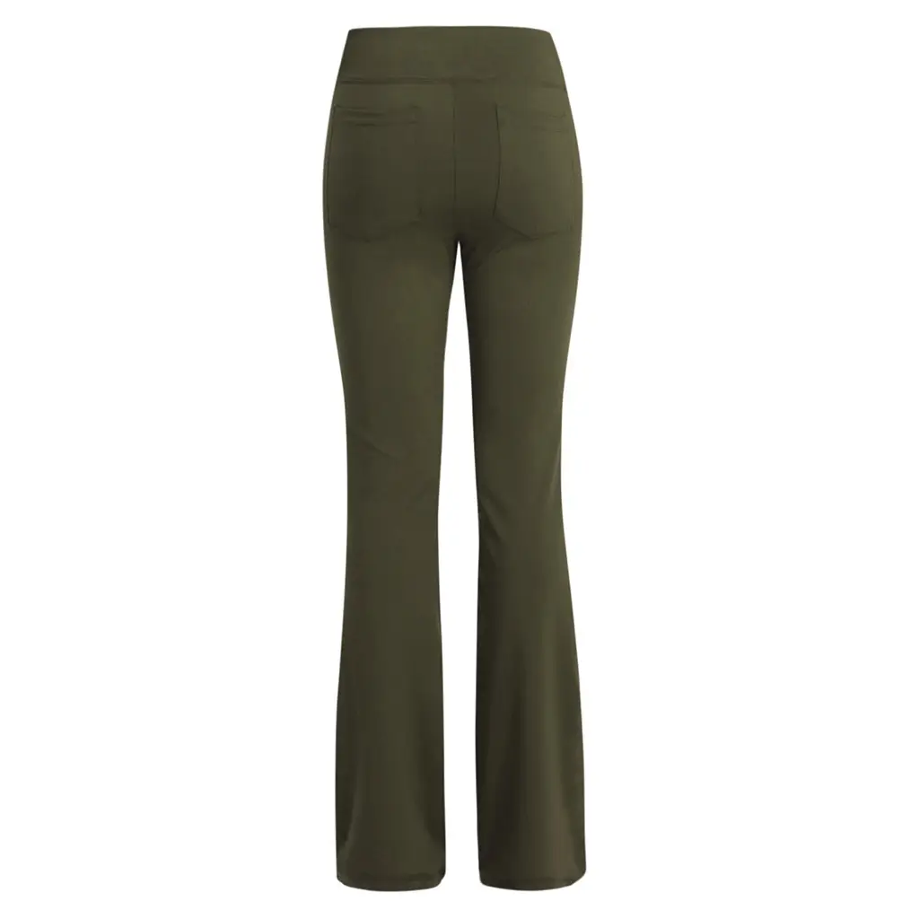2023 Micro-Flared Wide Leg Pants High Waist Casual Red — feature 3