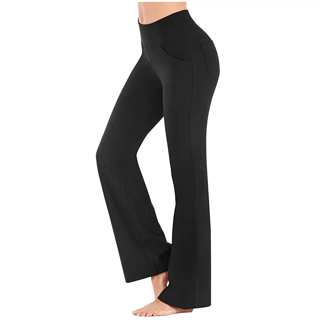 2023 Micro-Flared Wide Leg Pants High Waist Casual Red — feature 6