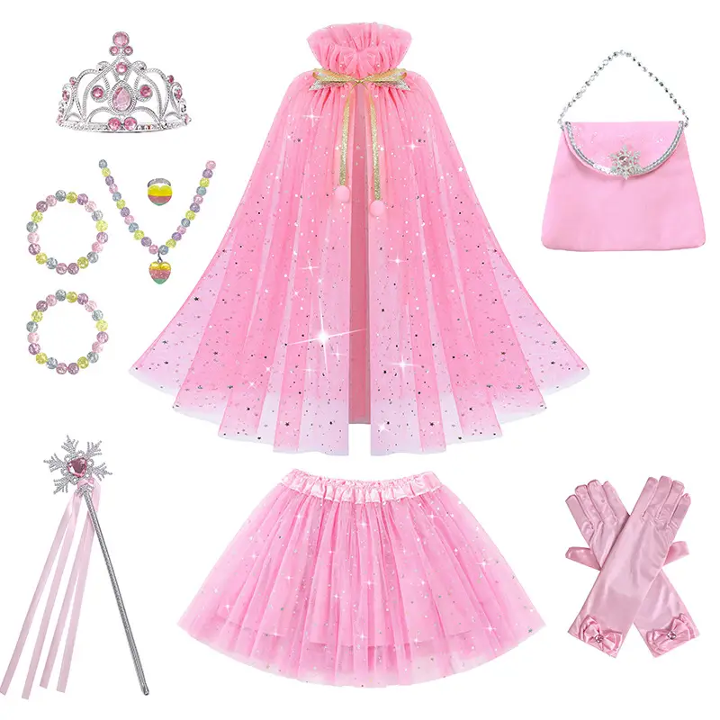 Frozen Aisha Anna Cape Children's Cape Cape Cape Costume Girls' Princess Cape - Image 37