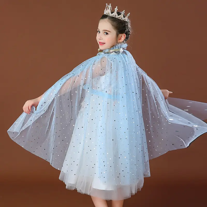 Frozen Aisha Anna Cape Children's Cape Cape Cape Costume Girls' Princess Cape - Image 43