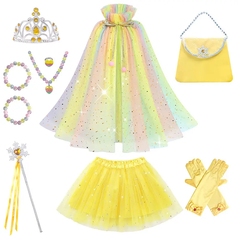 Frozen Aisha Anna Cape Children's Cape Cape Cape Costume Girls' Princess Cape - Image 39