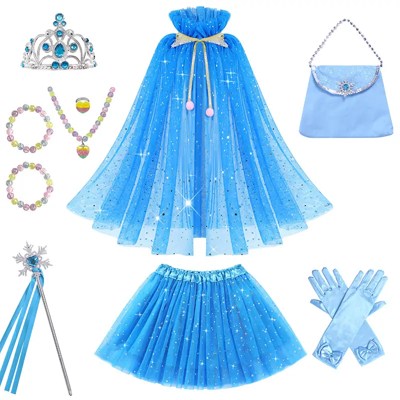 Frozen Aisha Anna Cape Children's Cape Cape Cape Costume Girls' Princess Cape - Image 40