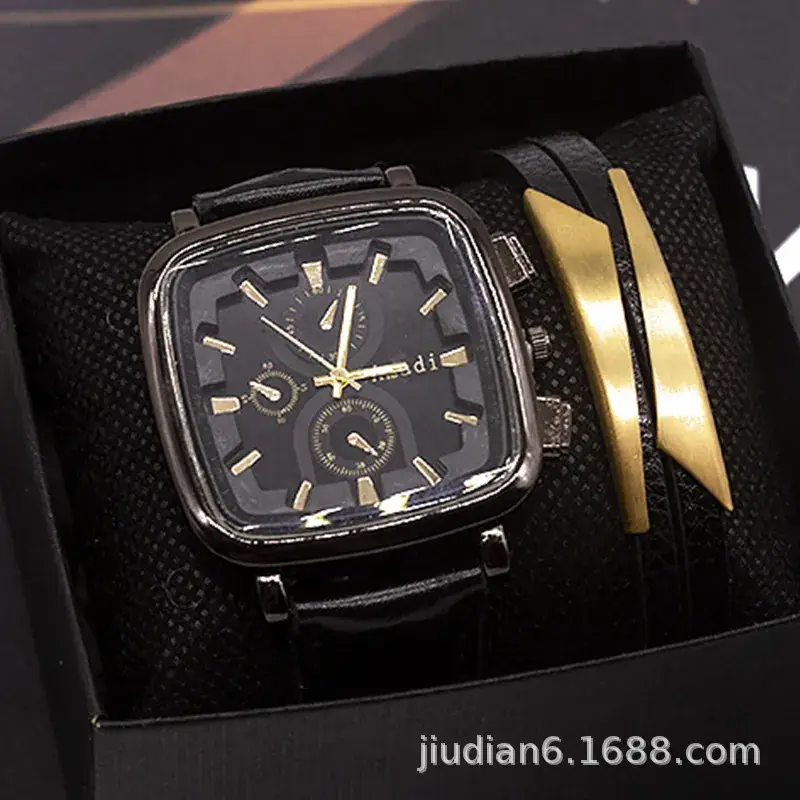 Men's Gold Watch with Bracelet Set for Men — feature 14