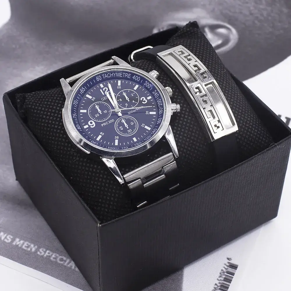 Men's Gold Watch with Bracelet Set for Men — feature 8