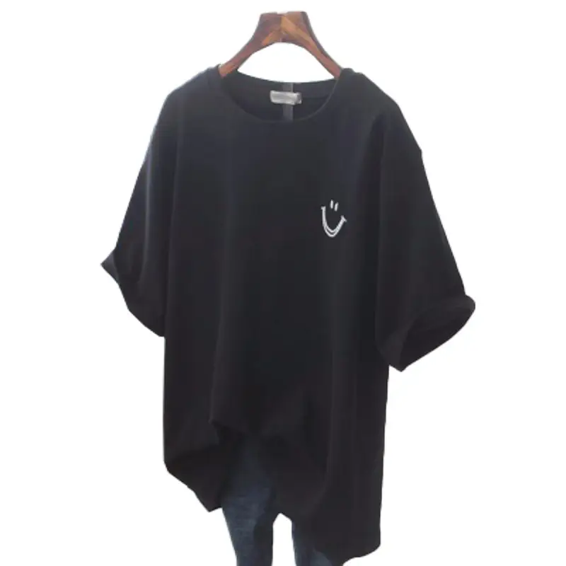 Women Loose Fit Black T-Shirt Summer Wear - Image 7