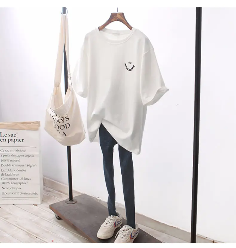 Women Loose Fit Black T-Shirt Summer Wear — feature 4