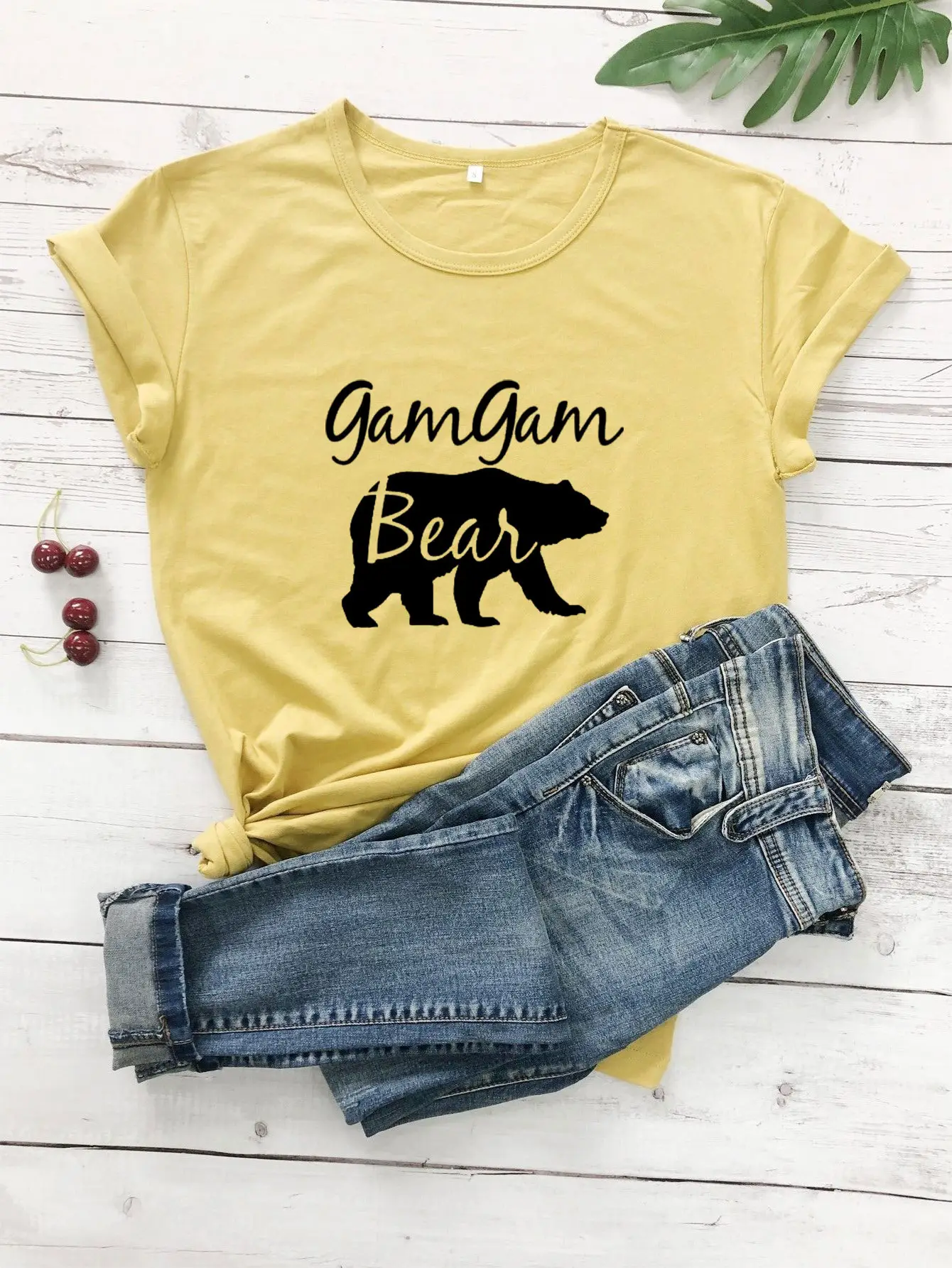 Gam Gam Bear Graphic Pink T-Shirt Short Sleeve - Image 5
