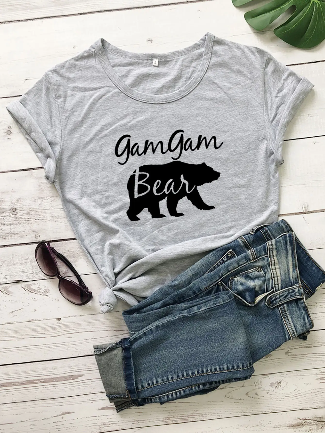 Gam Gam Bear Graphic Pink T-Shirt Short Sleeve - Image 6