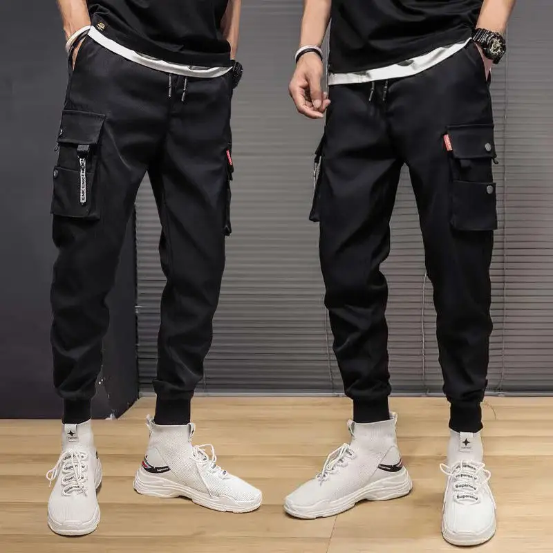 Men's 2020 Summer Harlan Toe Pants Black Grey Loose Casual Sports - Image 3