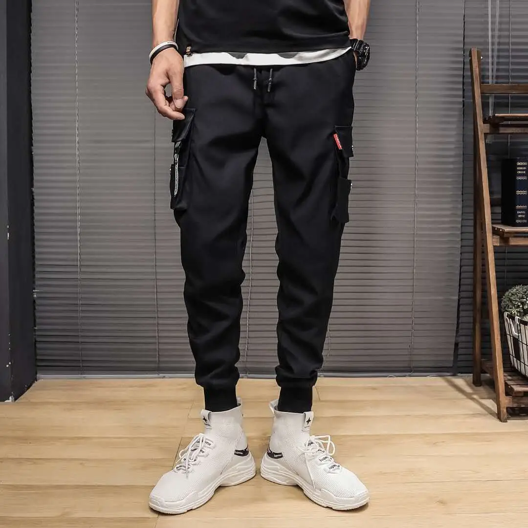Men's 2020 Summer Harlan Toe Pants Black Grey Loose Casual Sports - Image 7