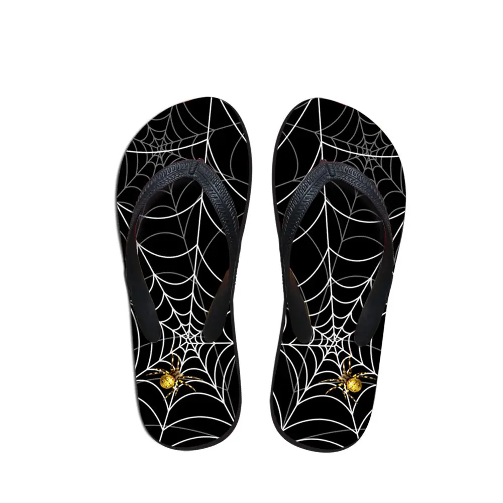 3D Butterfly Spider Women Flip Flops Summer Beach