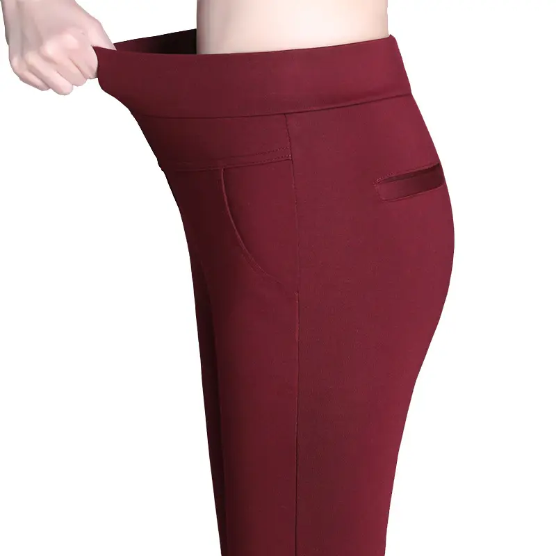 Spring Micro Flared Pants Women High Waist Stretch Slimming - Image 6