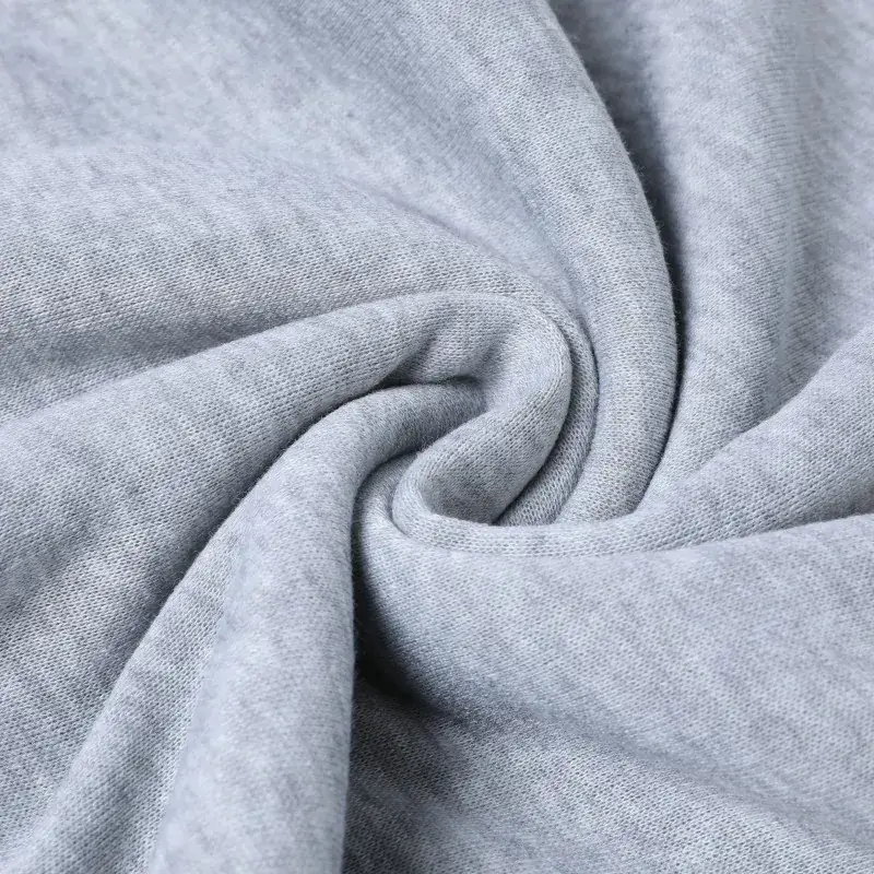 Gray Fleece Hooded Fleece Pullover for Men Women - Image 5
