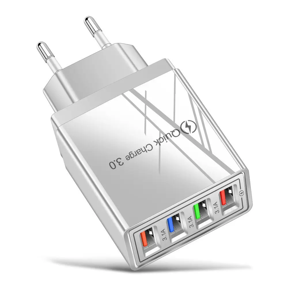 4USB Multi-Port Smart Charging Head 5V European
