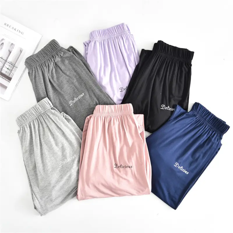 Women's Spring Summer Loose Fit Pajama Pants Multi Color - Image 8