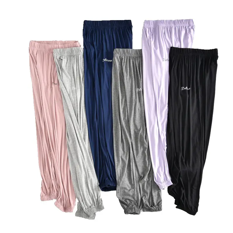 Women's Spring Summer Loose Fit Pajama Pants Multi Color - Image 11