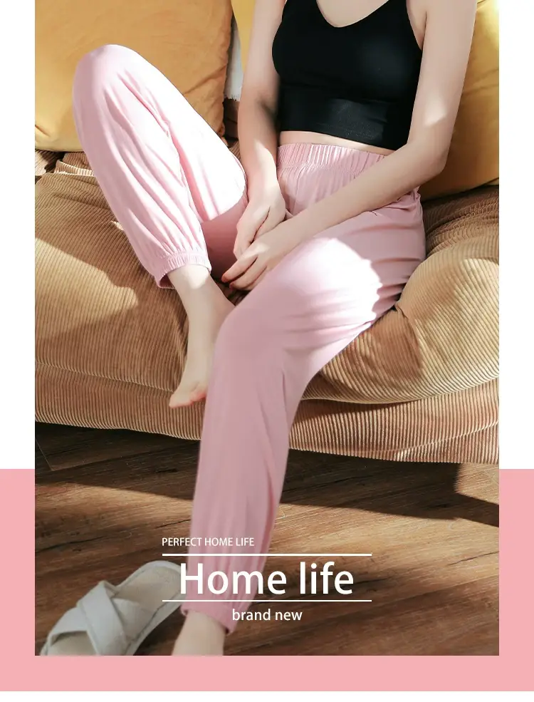 Women's Spring Summer Loose Fit Pajama Pants Multi Color — feature 1