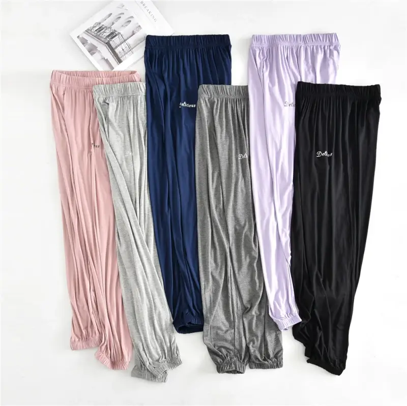 Women's Spring Summer Loose Fit Pajama Pants Multi Color — feature 2