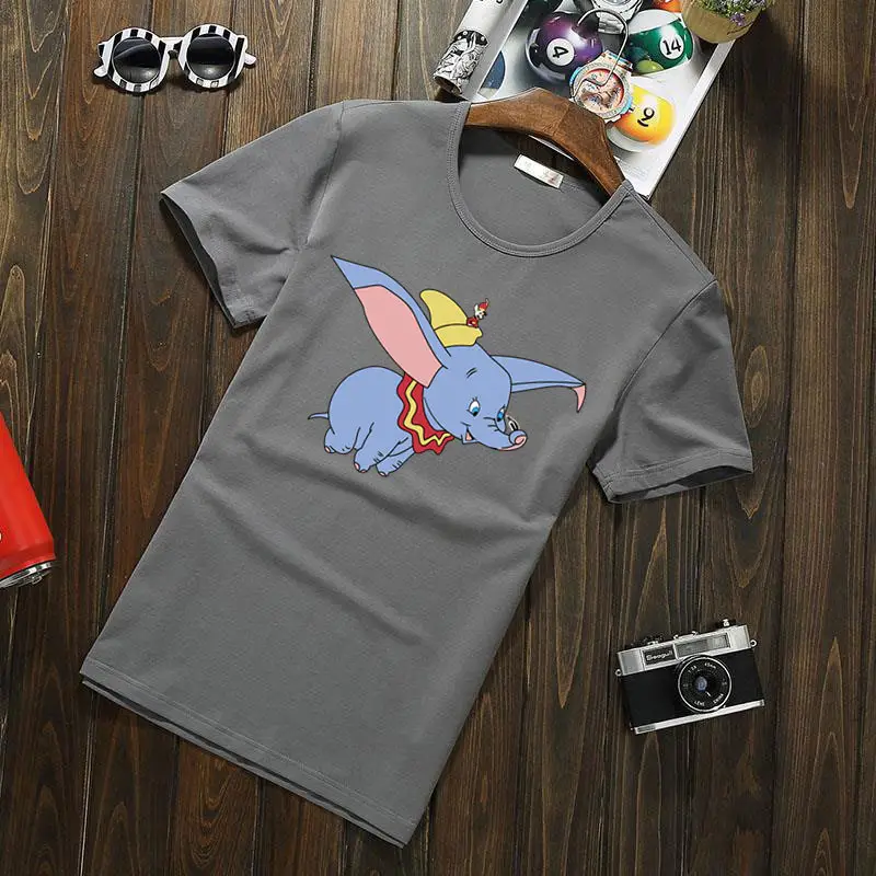 Dumbo Cartoon T-Shirt Black Cotton 2024 - Image 7