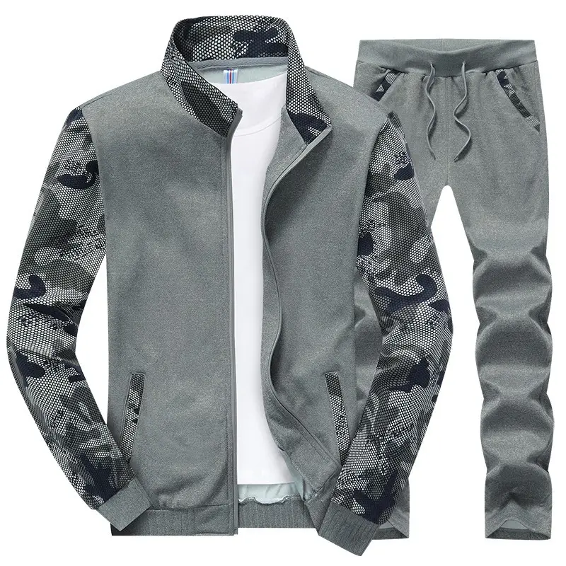 2026 Men's Camo Slim Fit Sports Suit Plus Size - Image 2